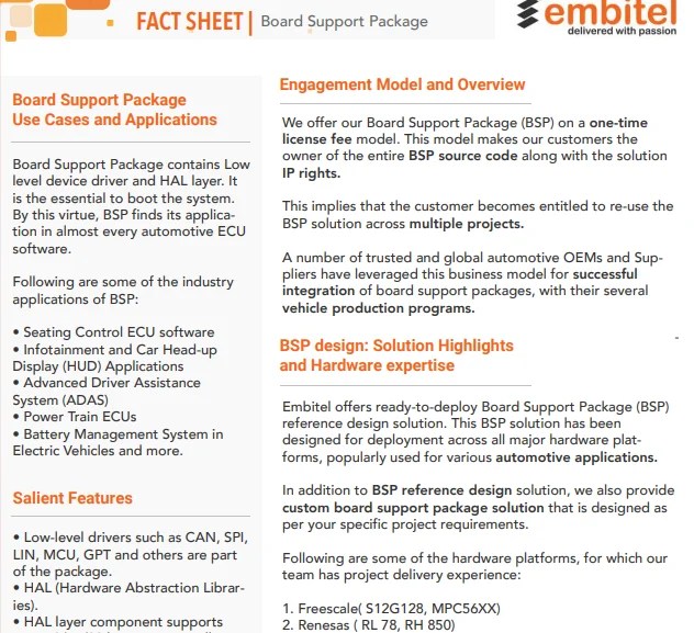 BSP Development Board Support Package Linux Android
