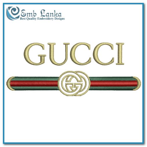 Gucci Logo 2 Embroidery Design Emblanka