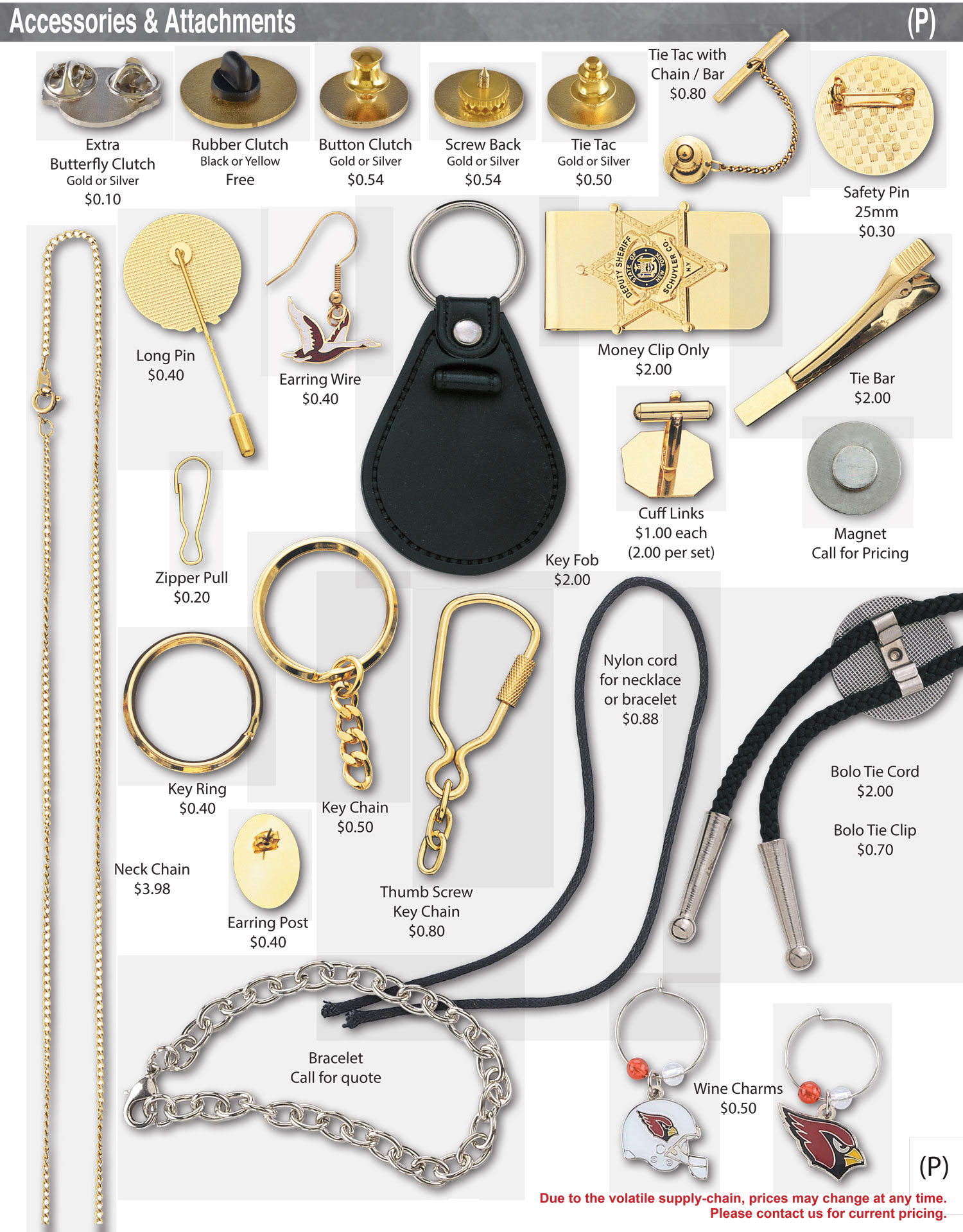 Attachment Options for Pins and Keychains