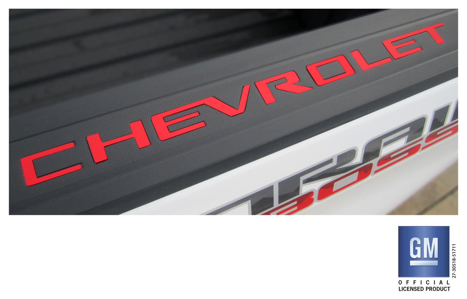 Chevy Silverado Bed Rail Cap Red Rigid Plastic Letters 20192024 GM