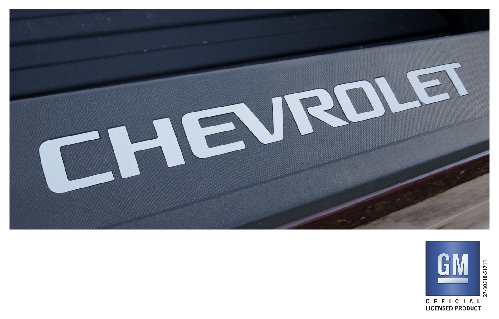 Chevy Silverado Bed Rail Cap Silver Rigid Plastic Letters 20142018 GM OFFICIAL LICENSED PRODUCT