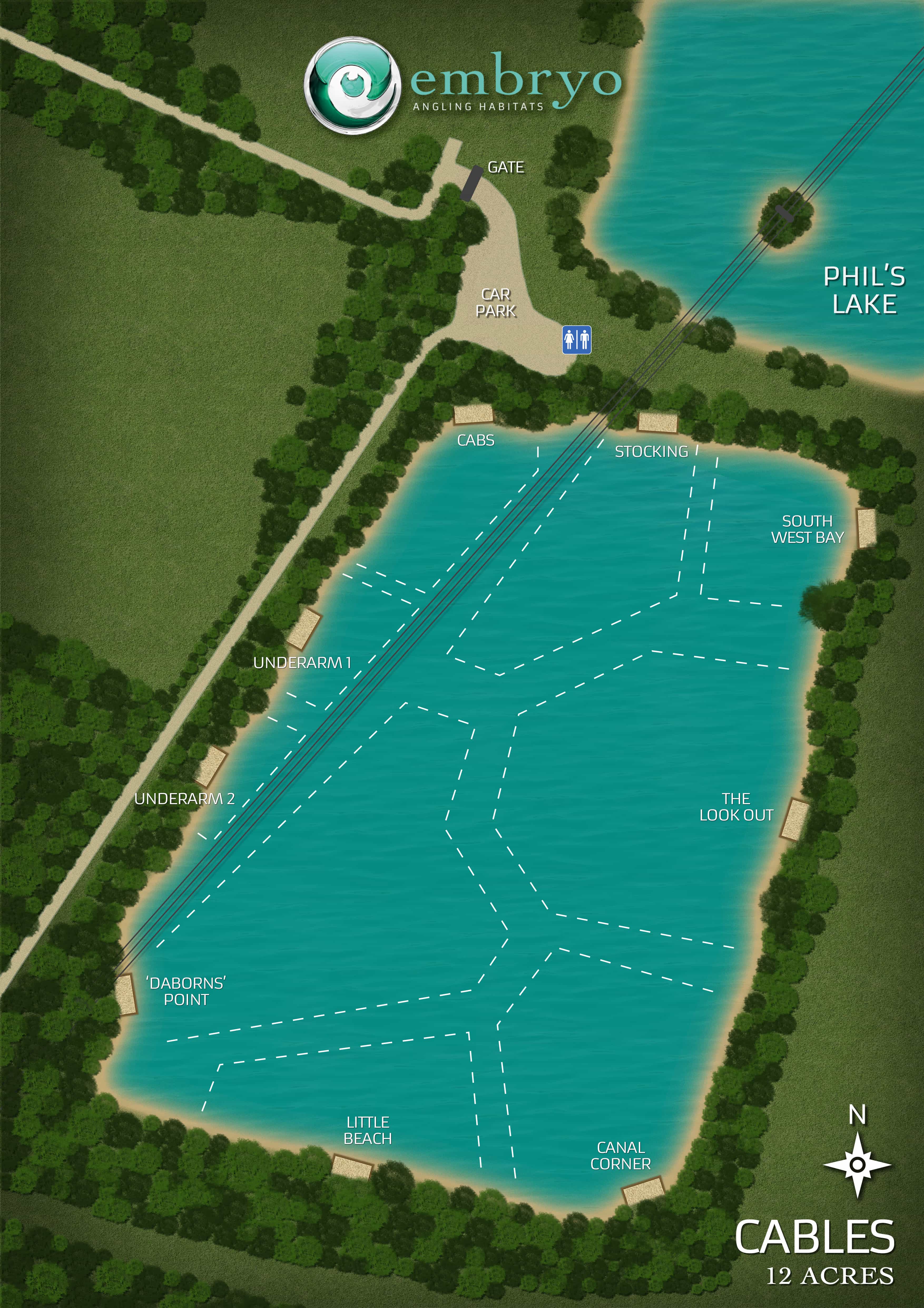 Cables lake Embryo Angling