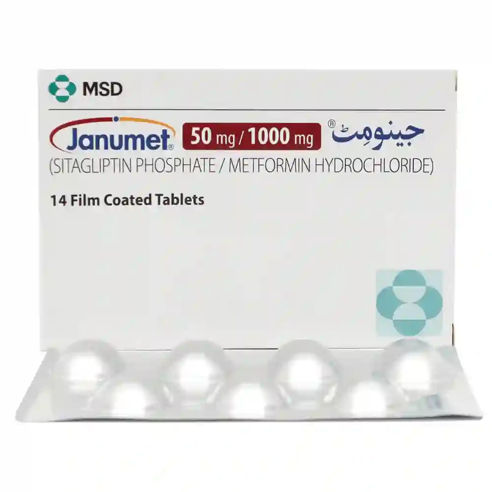 Janumet 50/1000mg Tablets Uses, Side effects & Price in Pakistan