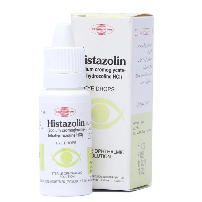 Histazolin Eye Drops 5ml Uses, Side effects & Price in Pakistan