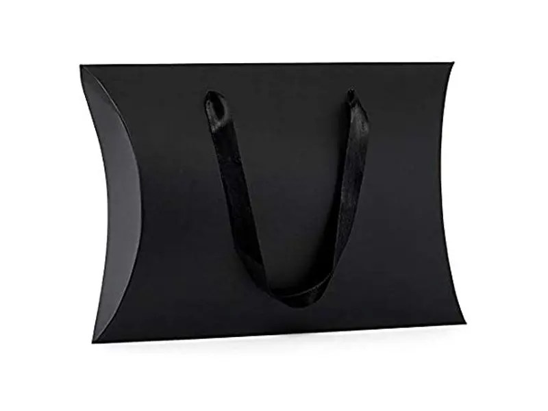 Custom Ribbon Handle Pillow Boxes Pillow boxes with ribbon handle wholesale Handle Pillow