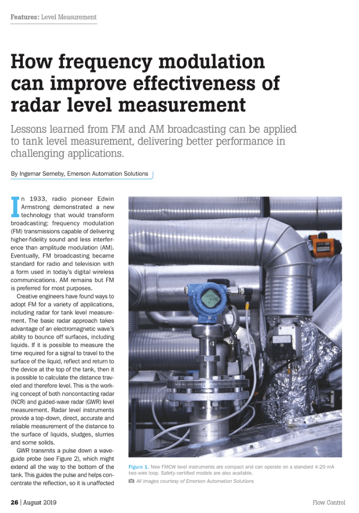 Frequency Modulation for Improved Radar Level Measurement LaptrinhX