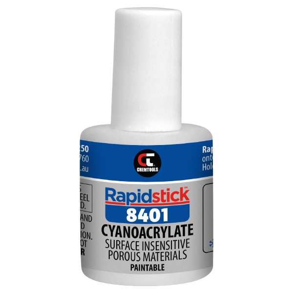 Rapidstick 8401 Cyanoacrylate Adhesive (Surface Insensitive, Porous