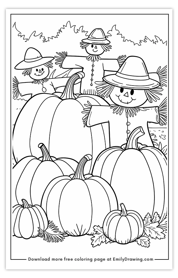 25 Free Printable Fall Coloring Page Ideas Emily Drawing