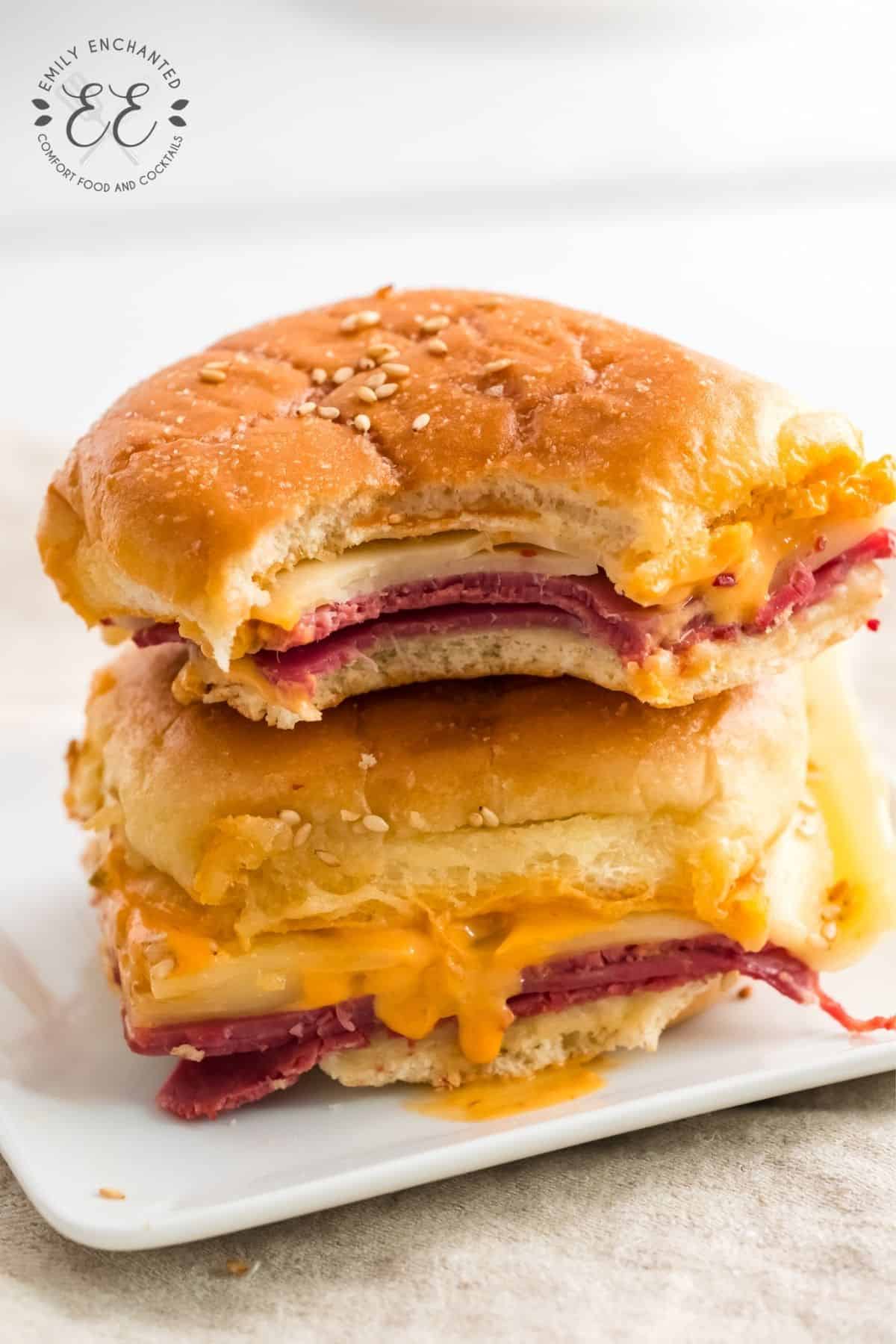 Corned Beef Sliders with Thousand Island Dressing