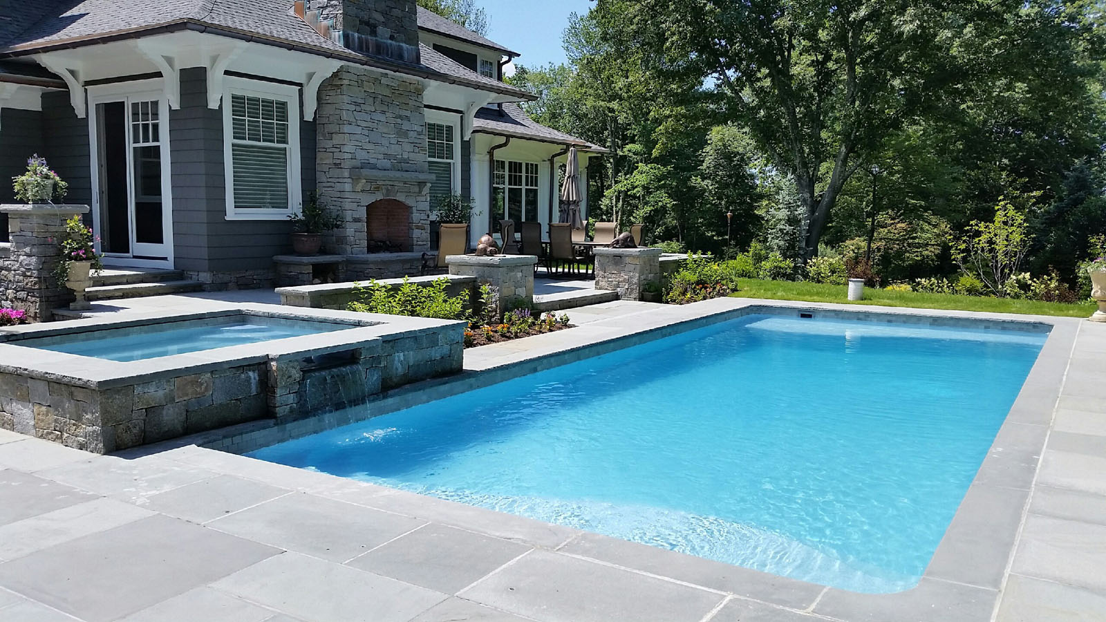 Rectangle Fiberglass Tanning Ledge