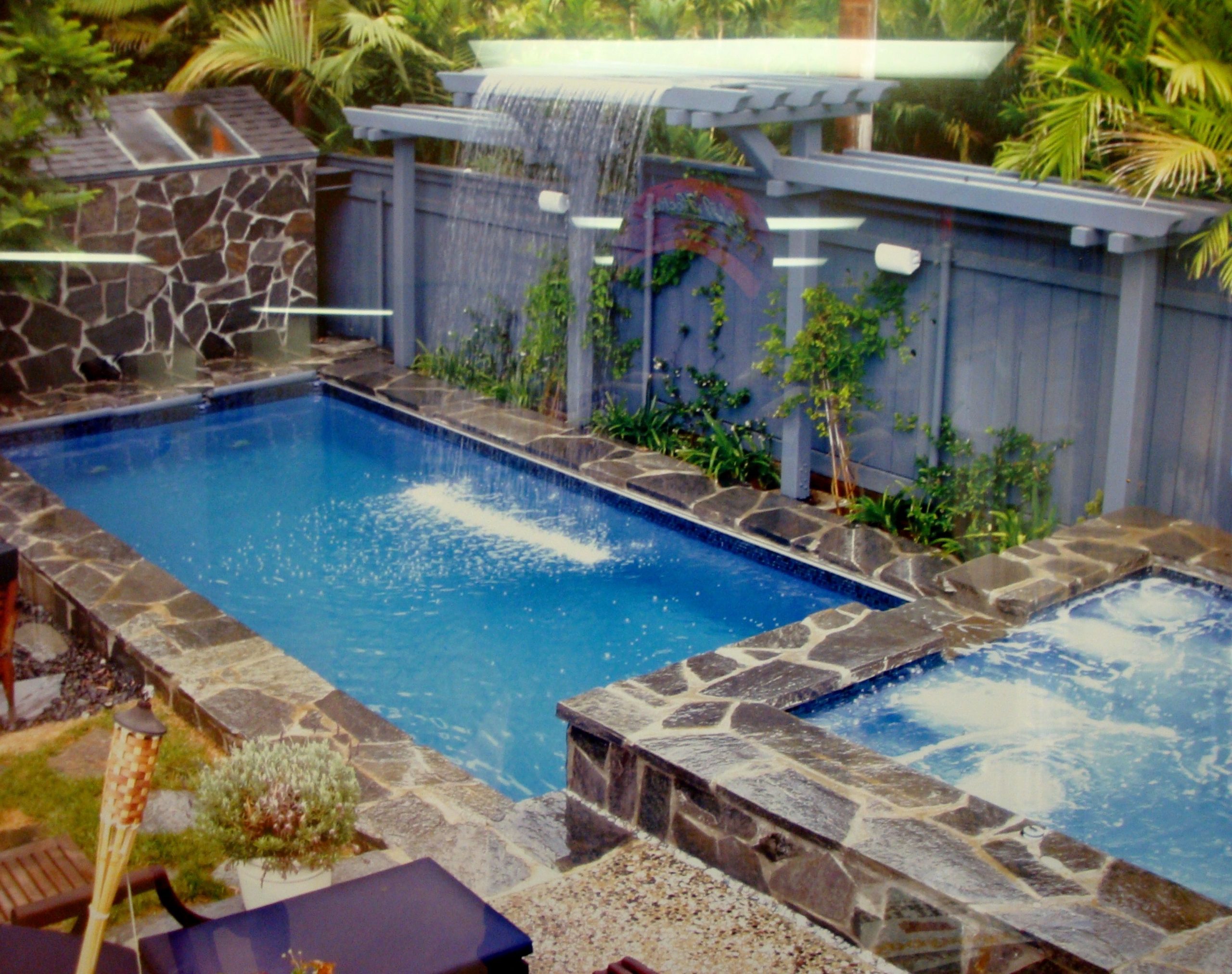 Large Rectangular Fiberglass Inground SPA 7" x 9"