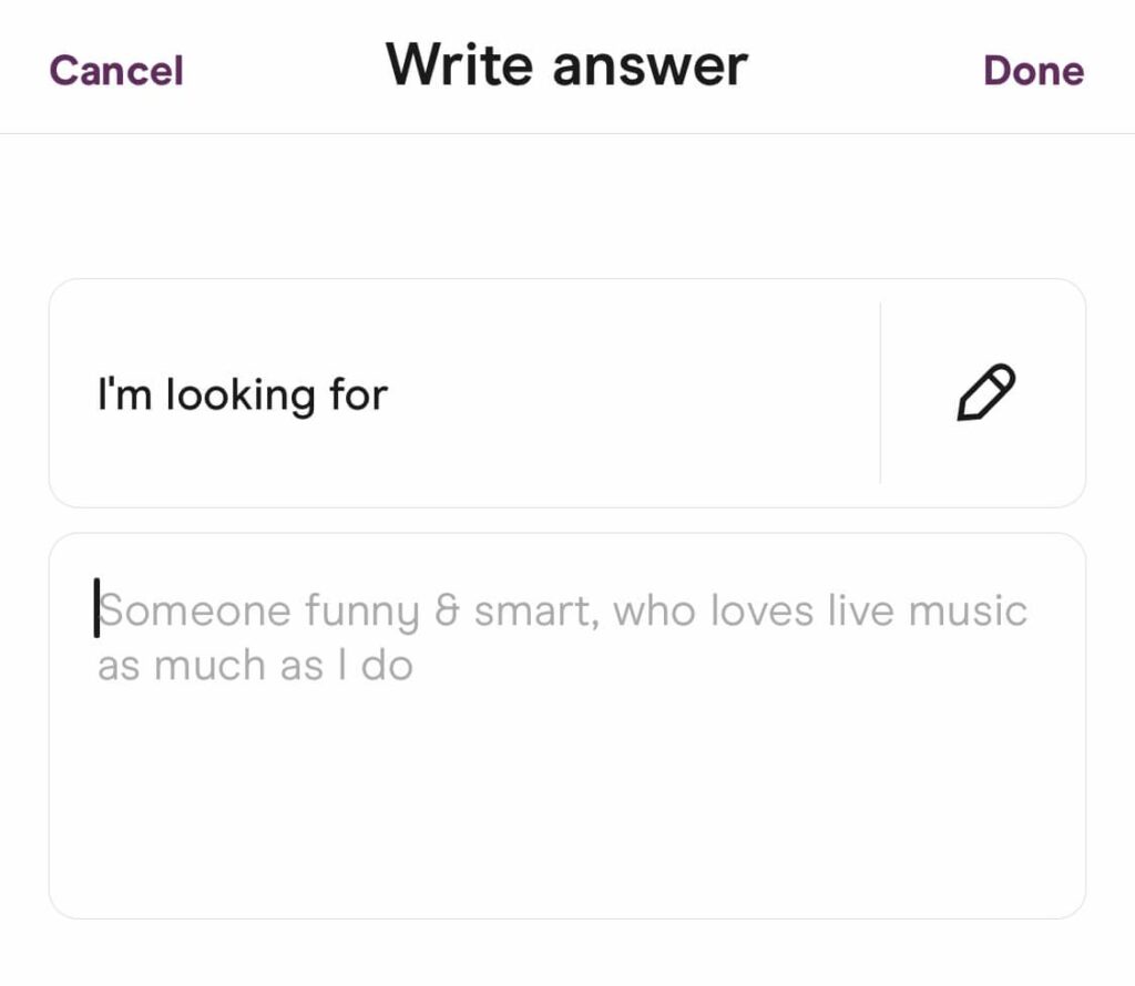 10 Best I'm Looking For Hinge Prompt Answers for Guys emlovz