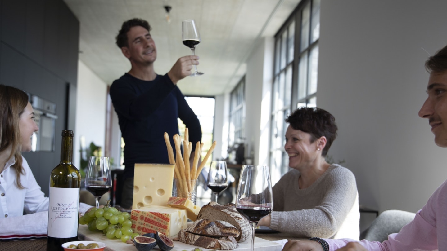 Cheese & Wine Emmentaler AOP Switzerland