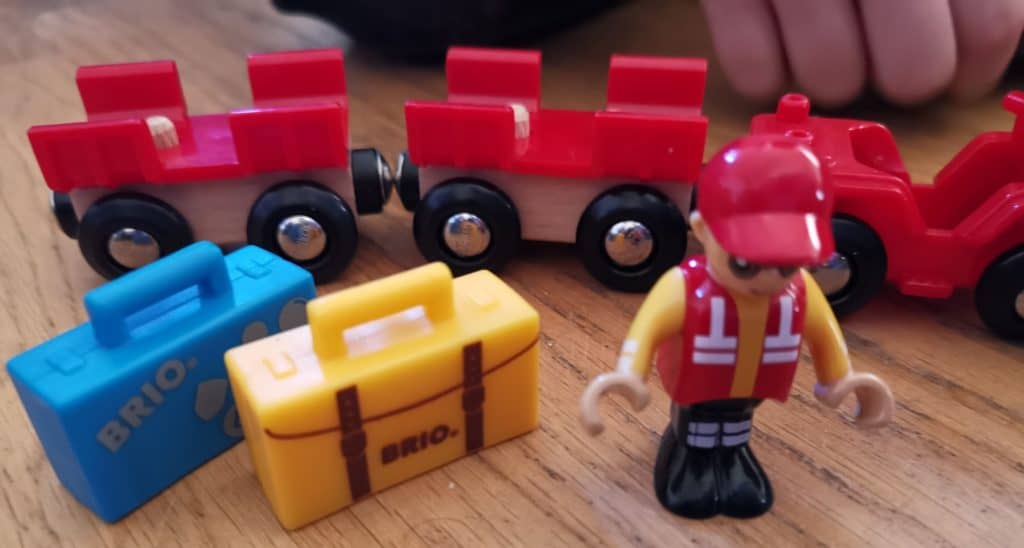 Brio Airport Baggage Cart & Police Helicopter Review Emmy's Mummy