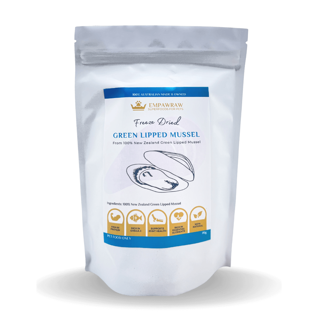 Freeze Dried Green Lipped Mussels 70g • Empawraw