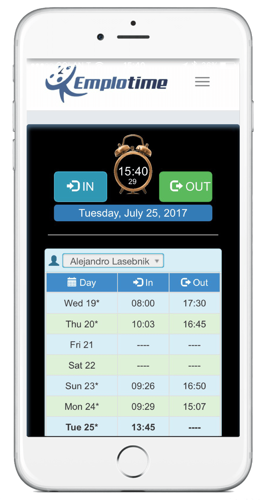 Homepage The best Time and Attendance tracking web based software
