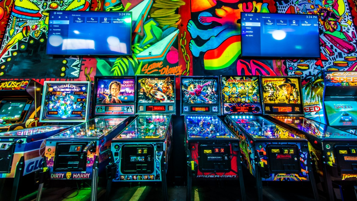 Pinball Machines Emporium Arcade Bar