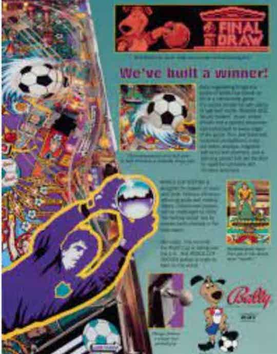 World Cup Soccer Pinball Machine Emporium Arcade Bar