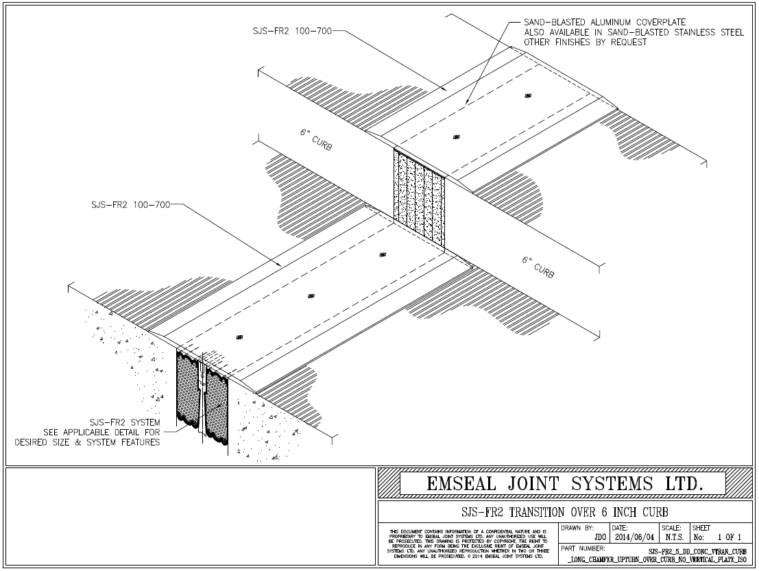 Fire Rated Seismic Joint Sjs Fr Ul 2079 Floor Deck Emseal