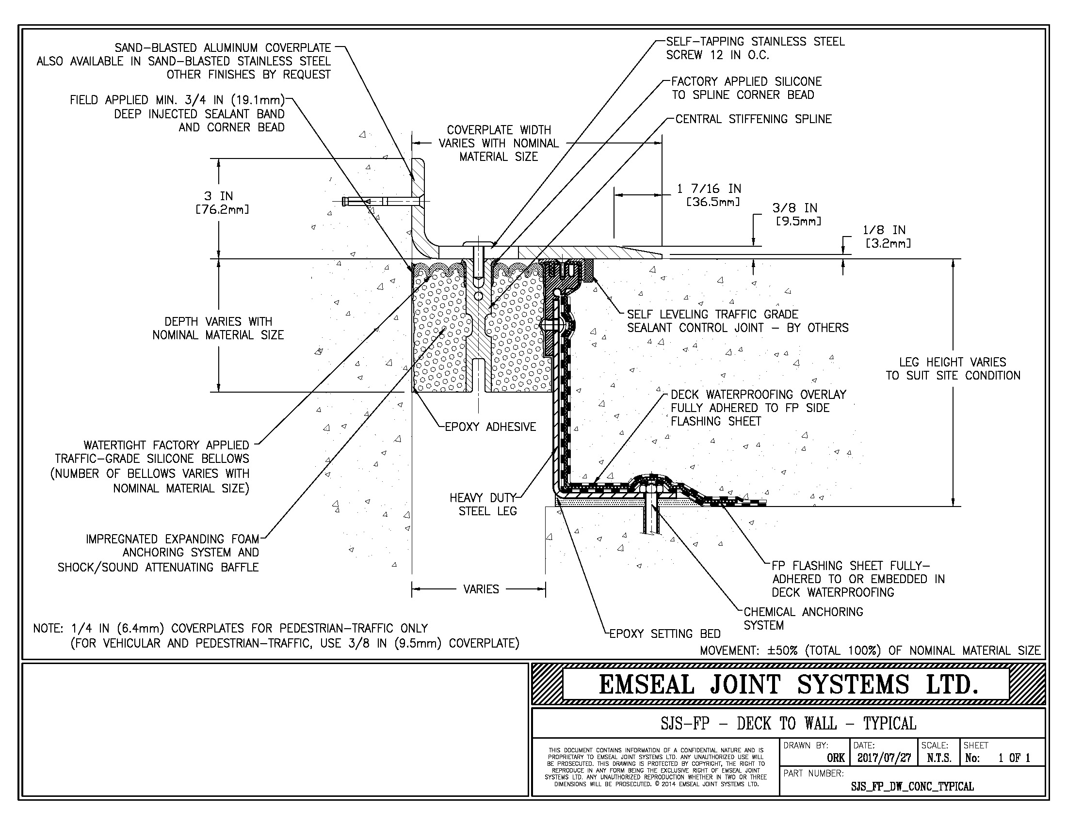 Expansion Joint Details · BIM · CAD · DWG · DWF · Sika Emseal