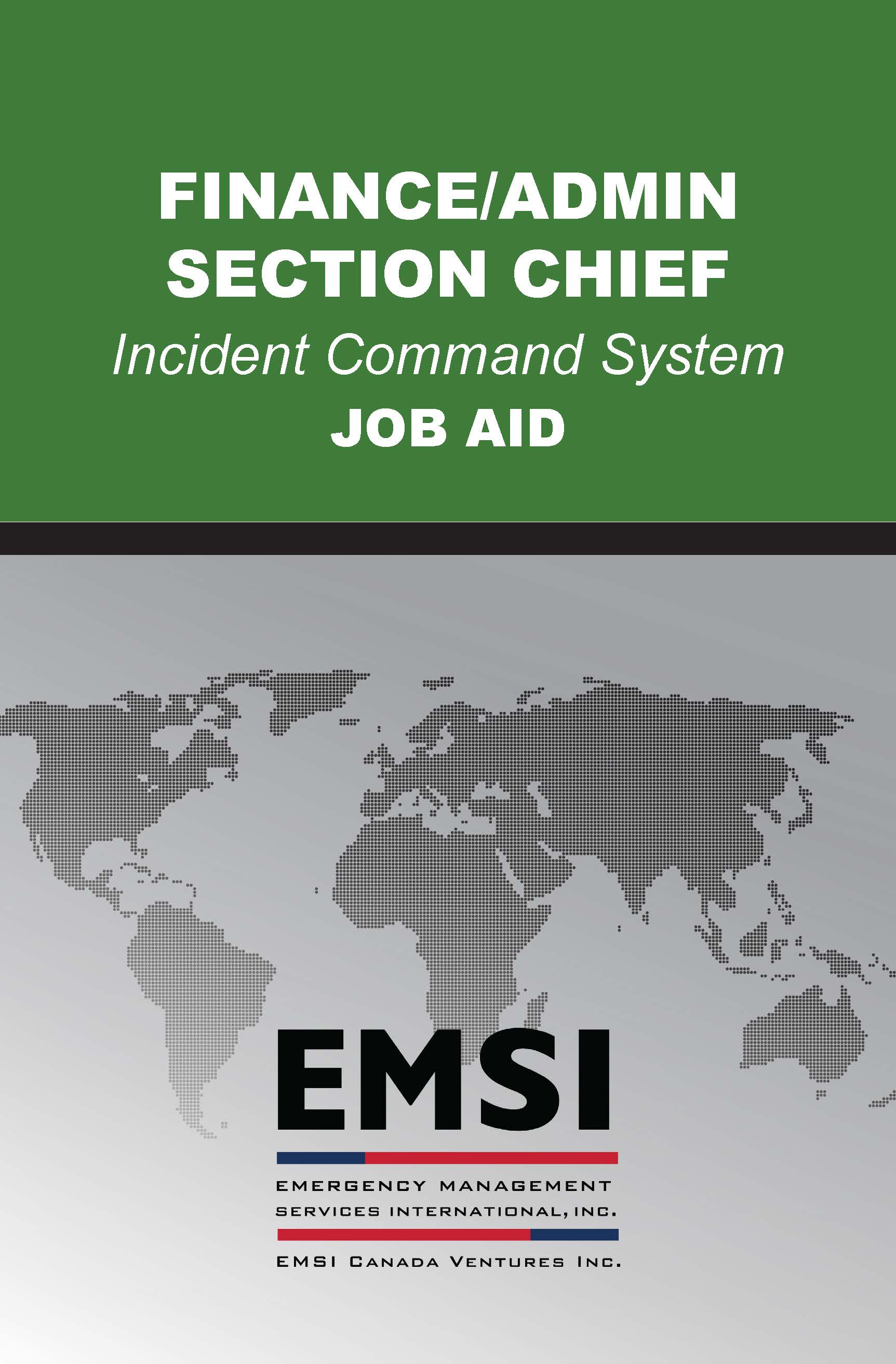 ICS460 Finance/Administration Section Chief EMSI
