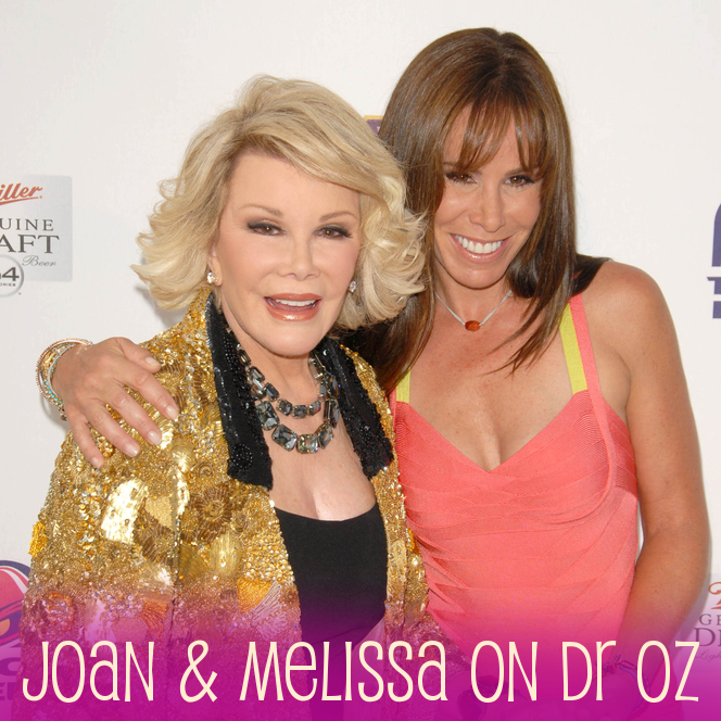 Dr Oz Talks to Melissa & Joan Rivers, Husband's Suicide & Bulimia