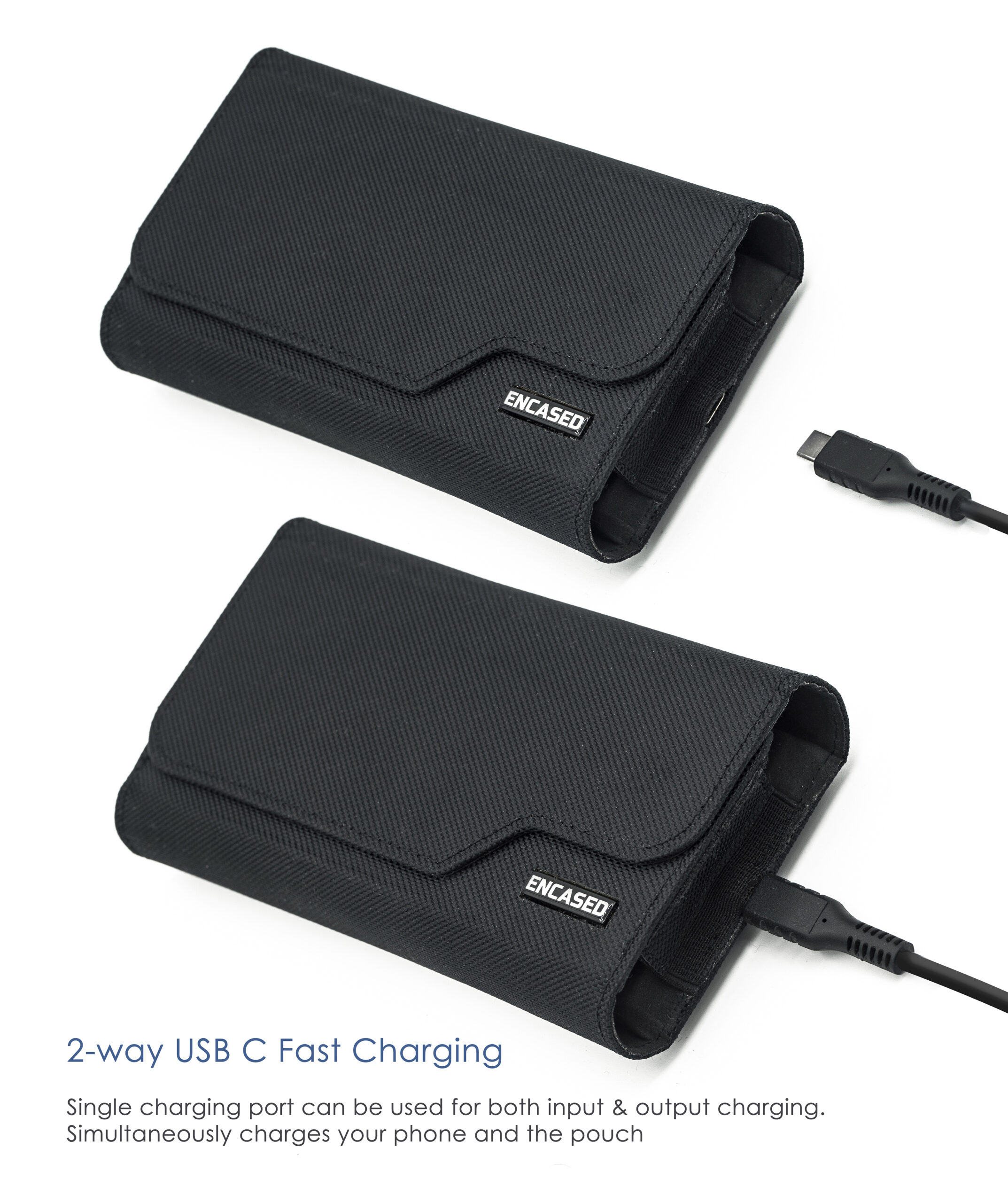 Universal Wireless Charging Belt Pouch Encased