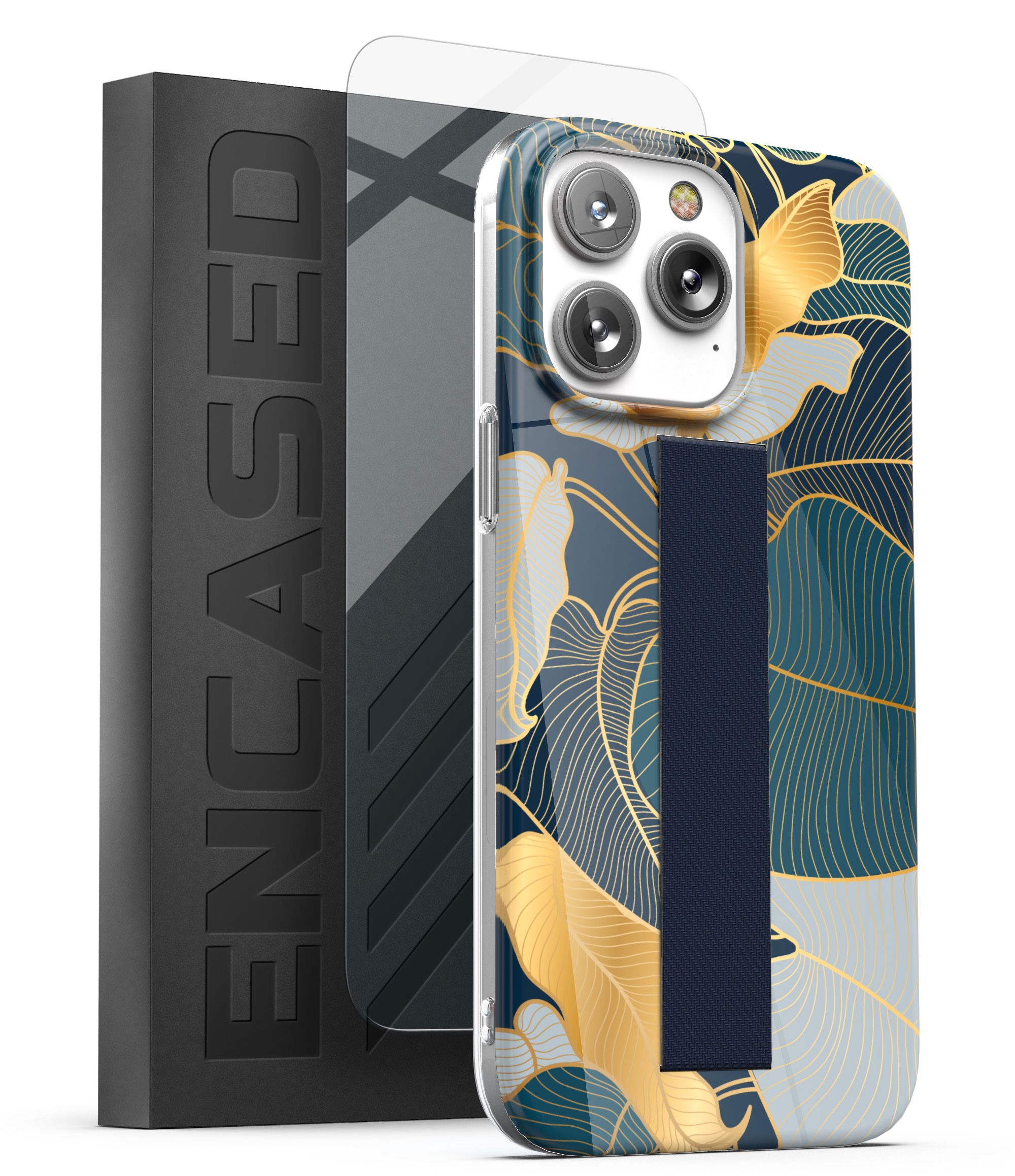iPhone 14 Pro Max Loop Case in Gold Leaf with Screen Protector Encased