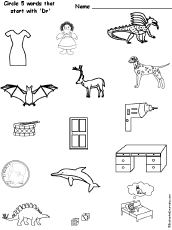 Letter D Alphabet Activities at EnchantedLearning.com