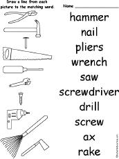 Tools at EnchantedLearning.com