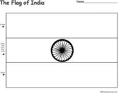 India's Flag - EnchantedLearning.com