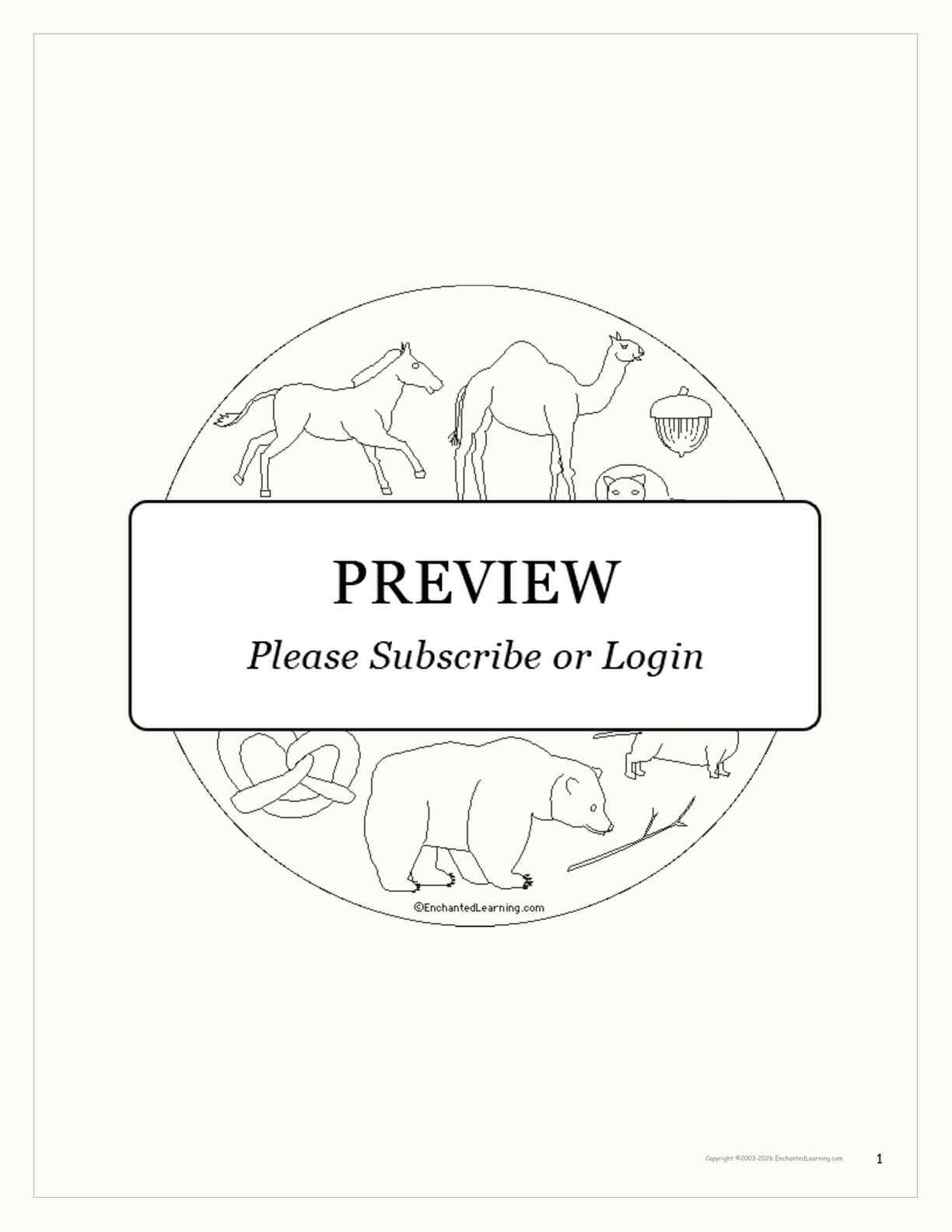 Color Brown Coloring Pages