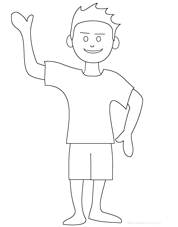 Adjectives Describing A Boy Printable Worksheet.