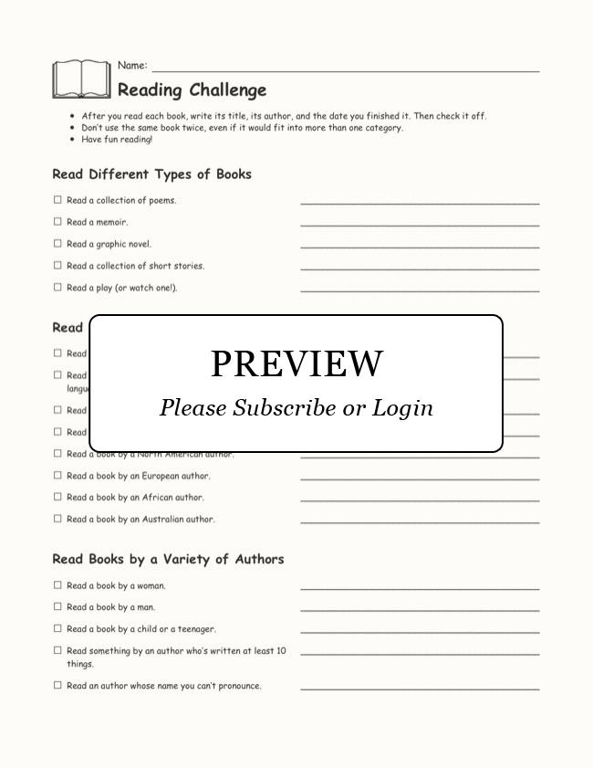 Enchanted Learning Reading Challenge Enchanted Learning