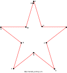 Star Connect-the-Dots by 5s Printout - EnchantedLearning.com