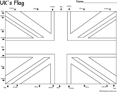 Flag of the UK Printout: EnchantedLearning.com