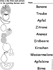 German Language Activities At Enchantedlearning.com