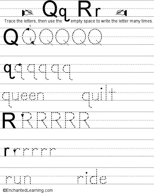 Writing letters, QR (Traditional Style)