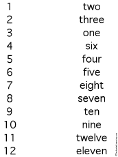Matching Words and Pictures: Worksheets - EnchantedLearning.com