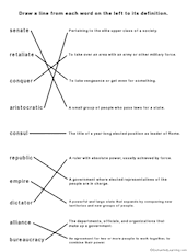 Match Words to Definitions at EnchantedLearning.com