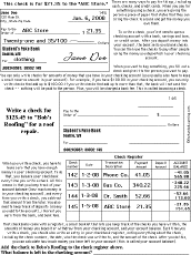 Checks and Checkbooks: Learn How to Write Checks and Balance A