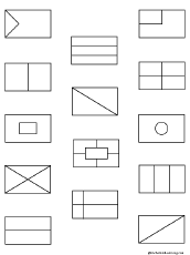 Draw Lines of Symmetry: Printable Worksheet - EnchantedLearning.com