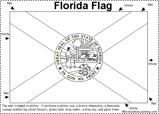 Florida Flag Printout - EnchantedLearning.com