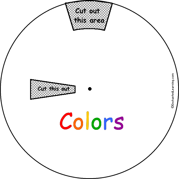 Colors Word Wheel Printable Worksheet
