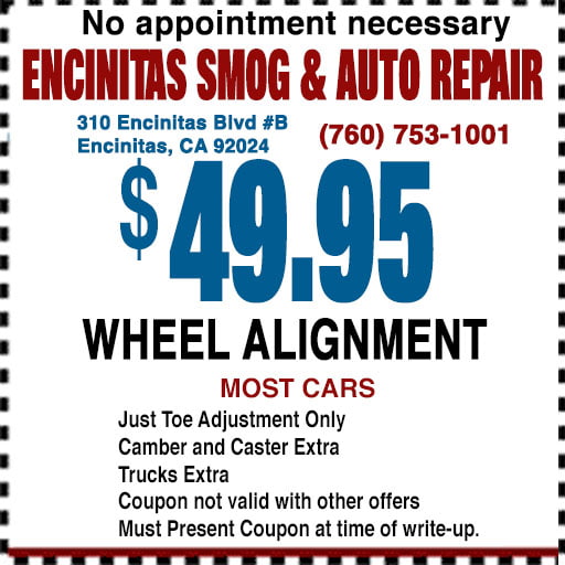 Wheel Alignment Encinitas Encinitas Smog & Auto Repair