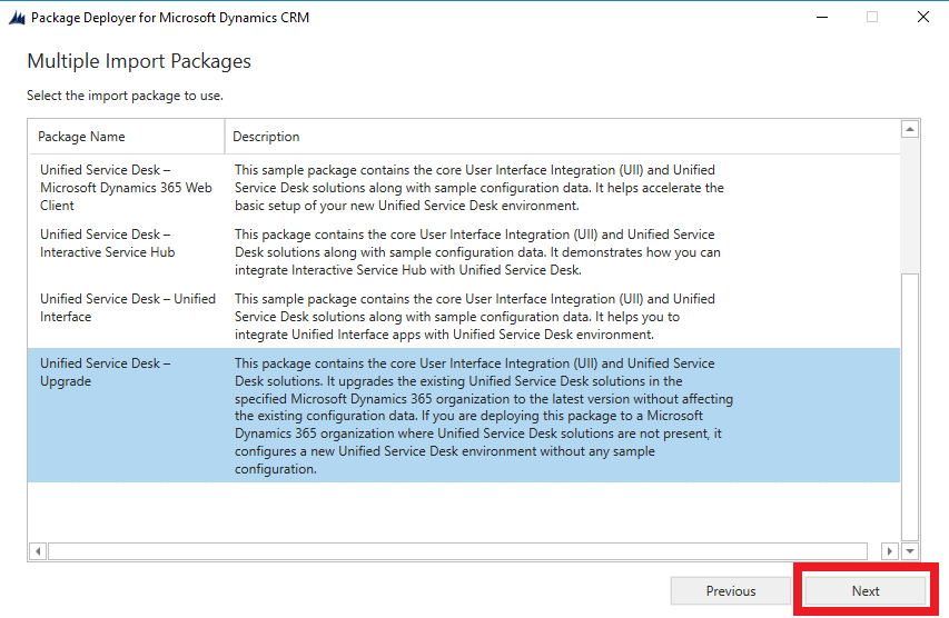 Unified Service Desk Upgrade for Dynamics 365 Customer Engagement