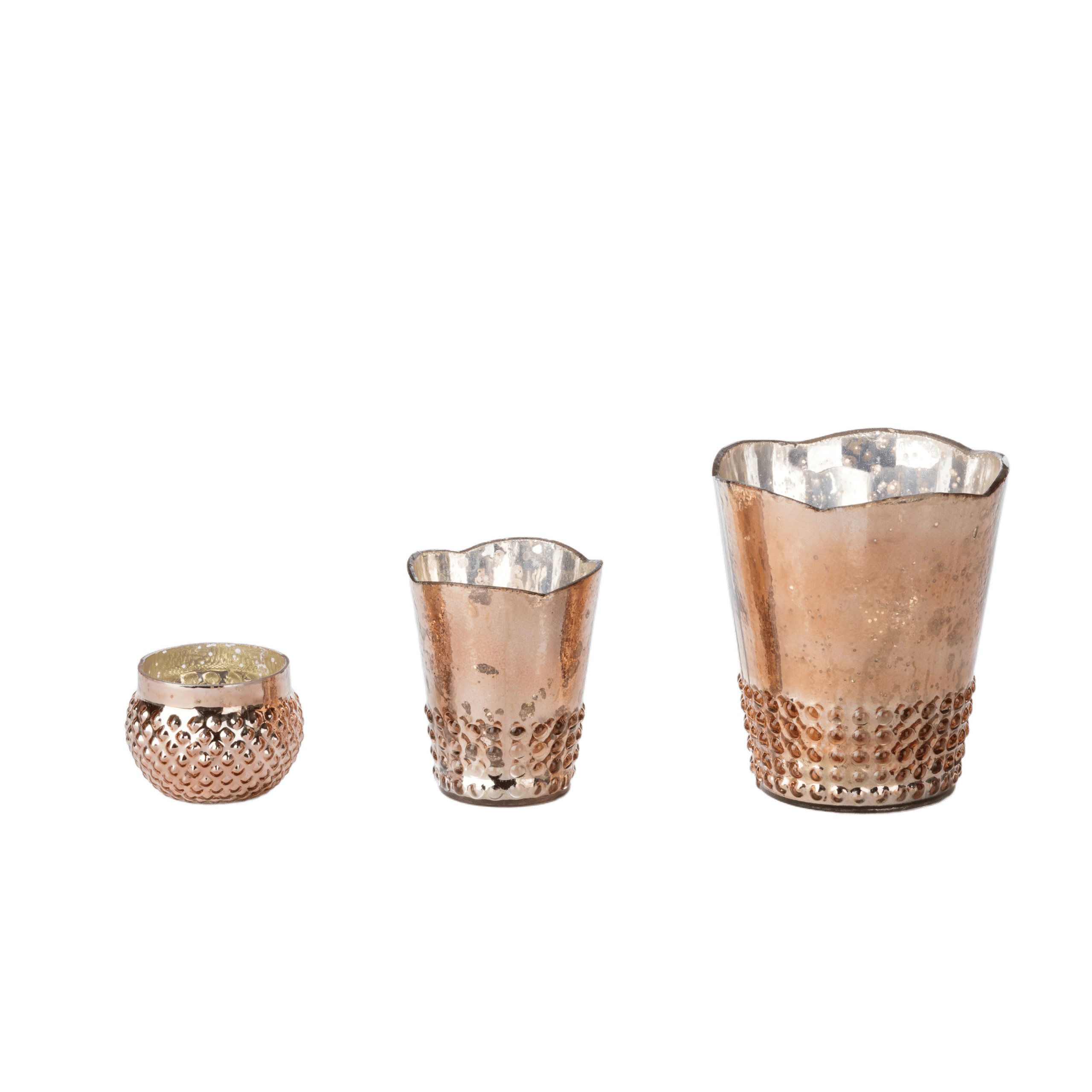 Array, Rose Gold Votives Encore Events Rentals Encore Events Rentals