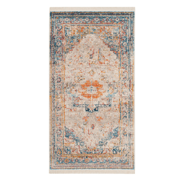 Area Rug, Persian Orange & Blue Encore Events Rentals Encore Events