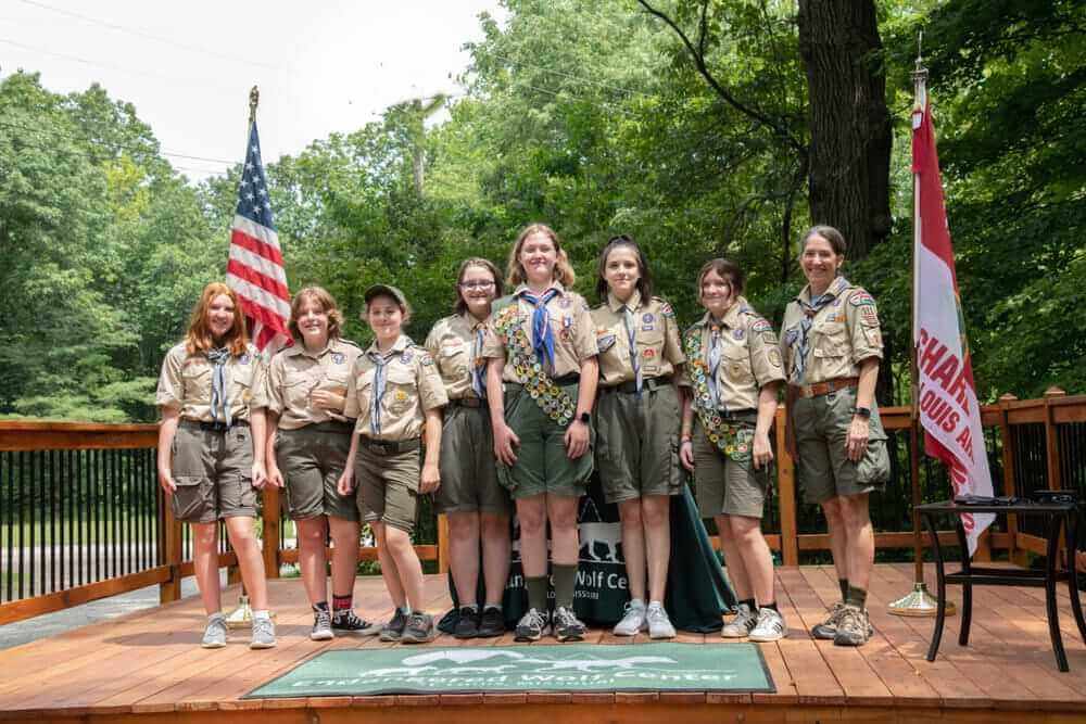 Female Eagle Scout Honors Marlin & Carol Perkins' Legacy Endangered Wolf Center