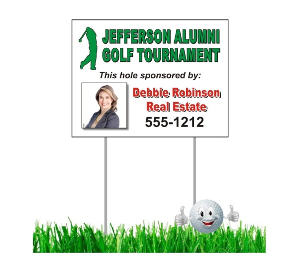 Golf Tournament Hole Sponsor Signs Set of 18 for 139 with free shipping